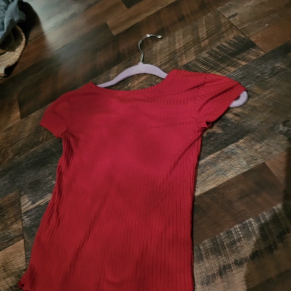 Justice Red Eiffel Tower Kids Top - Picture 2 of 4